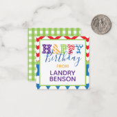 Joyeuse carte cadeau d'anniversaire Motif (Devant/Arrière en situation)