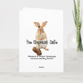 Joyeuse carte Chipmunk de Noël (Dos)