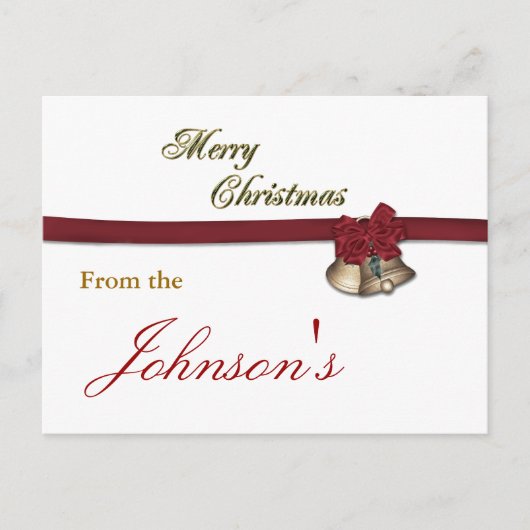 Joyeuse carte Christmas Bells (Devant)