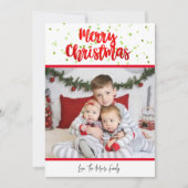 Joyeuse carte Confetti de Noël (Devant)