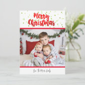 Joyeuse carte Confetti de Noël (Debout devant)