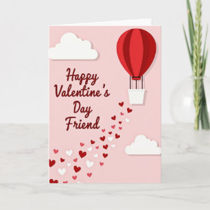 Joyeuse carte d'ami pour la Saint-Valentin