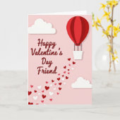 Joyeuse carte d'ami pour la Saint-Valentin (Fleur jaune)