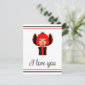 joyeuse carte d'amour valentine (Debout devant)