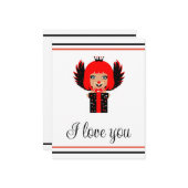 joyeuse carte d'amour valentine (Devant/Arrière en situation)