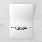 Joyeuse CARTE D'ANNIVERSAIRE (Intérieur)