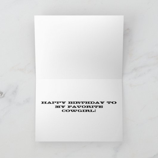 Joyeuse CARTE D'ANNIVERSAIRE (Intérieur)