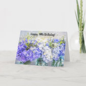 Joyeuse Carte d'anniversaire 30 ans Hydrangeas (Devant)