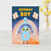 Joyeuse carte d'anniversaire 8 (Fleur jaune)