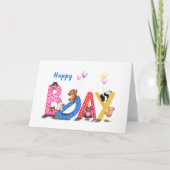 Joyeuse carte d'anniversaire Bears Bears Fête Fun (Devant)