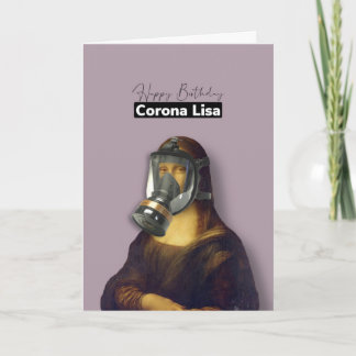 Joyeuse carte d'anniversaire Corona Lisa