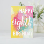 Joyeuse carte d'anniversaire de 8e année ("Waterco (Debout devant)