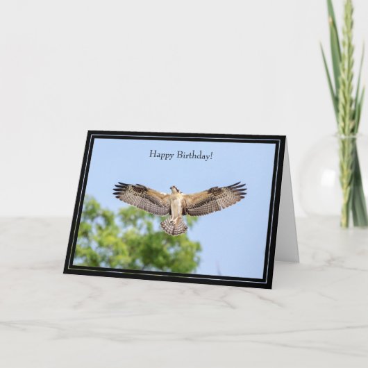 Joyeuse carte d'anniversaire Osprey (Devant)