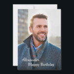 Joyeuse carte d'anniversaire Photo Personnaliser<br><div class="desc">Carte d'anniversaire joyeuse Photo Personnaliser Carte est une carte que vous pouvez recréer pour vous-même. Laissez ou remplacez la photo par la vôtre sur la couverture. Personnalisez les mots sur la couverture et à l'intérieur avec la vôtre. Profite.</div>