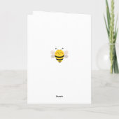 Joyeuse carte d'anniversaire pour les abeilles (Dos)