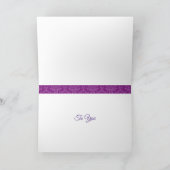 Joyeuse carte d'anniversaire Purple Graffiti Texte (Intérieur)