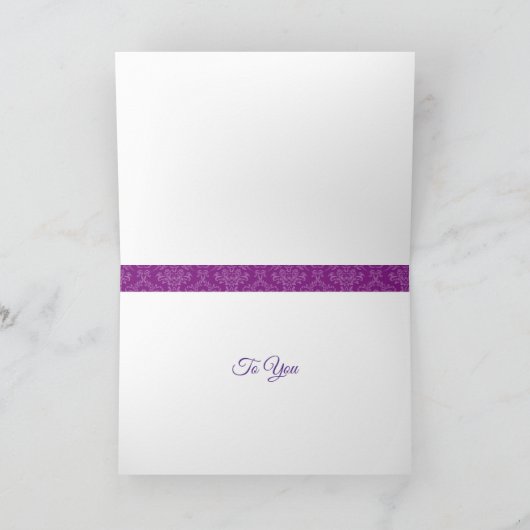 Joyeuse carte d'anniversaire Purple Graffiti Texte (Intérieur)