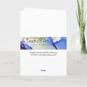 Joyeuse carte d'aquarelle florale de la fête des m (Dos)