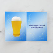 Joyeuse carte de 21e anniversaire de la fête de la (Intérieur)