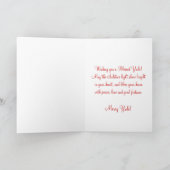 Joyeuse carte de cardinal d'hiver de bénédictions (Intérieur)