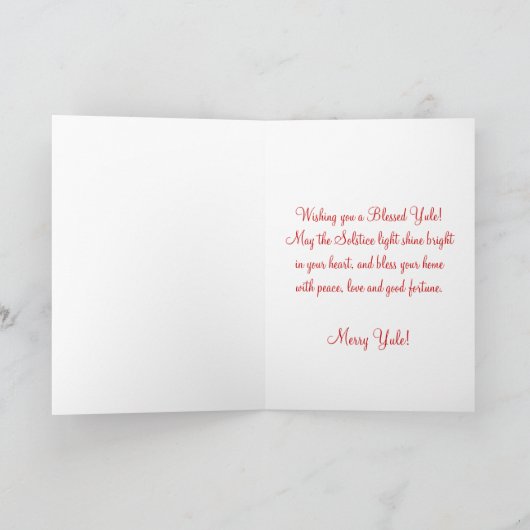 Joyeuse carte de cardinal d'hiver de bénédictions (Intérieur)