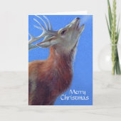 Joyeuse carte de cerf de Noël (Devant)