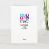 Joyeuse carte de cerfs d'anniversaire de Noël (Dos)