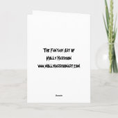 Joyeuse carte de chat sorcière Halloween (Dos)