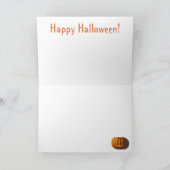 Joyeuse carte de chat sorcière Halloween (Intérieur)