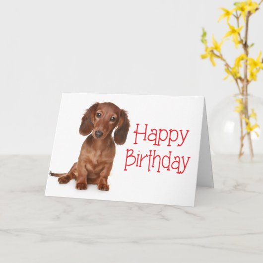 Joyeuse carte de Chien Chien Chien Chien Chien Chi (Fleur jaune)