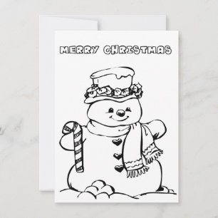 Joyeuse carte de coloration de Noël