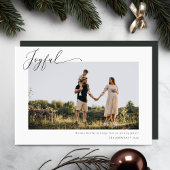 Joyeuse carte de Faire-part de grossesse de Noël