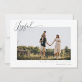 Joyeuse carte de Faire-part de grossesse de Noël (Devant)