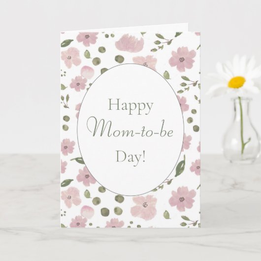 Joyeuse carte de fête de la mère pour maman-to-be (Petite plante)