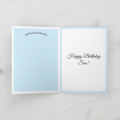 Joyeuse carte de fils d'anniversaire (Intérieur)