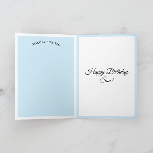 Joyeuse carte de fils d'anniversaire (Intérieur)