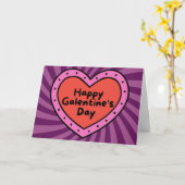 Joyeuse carte de Galentine de la Saint-Valentin pl (Fleur jaune)