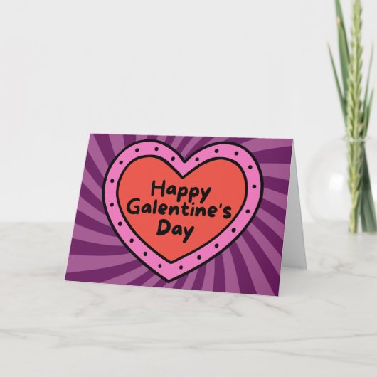Joyeuse carte de Galentine de la Saint-Valentin pl (Devant)