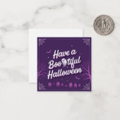 Joyeuse carte de Halloween (Devant/Arrière en situation)