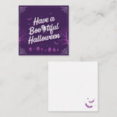 Joyeuse carte de Halloween (Devant / Derrière)