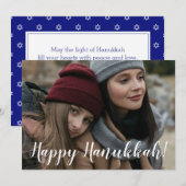 Joyeuse carte de Hanukkah (Devant / Derrière)