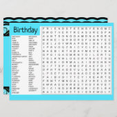 Joyeuse carte de jeu d'anniversaire (Devant / Derrière)