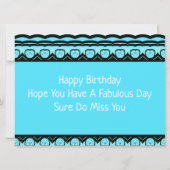 Joyeuse carte de jeu d'anniversaire (Dos)