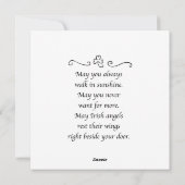 Joyeuse carte de Kangaroo Flat pour la Saint-Patri (Dos)