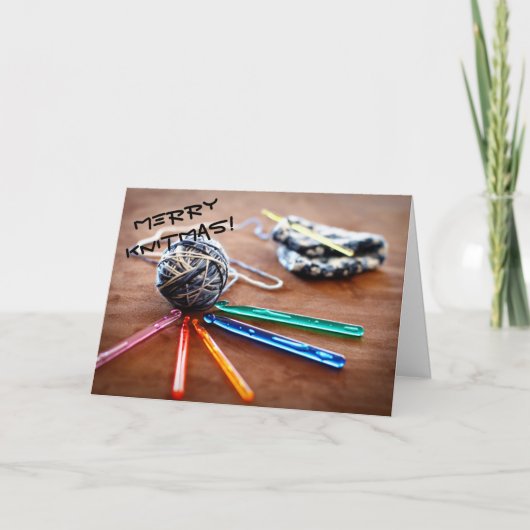 Joyeuse carte de Knitmas (Devant)