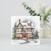 Joyeuse carte de la maison de Noël (Debout devant)