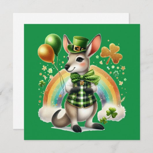 Joyeuse carte de la Saint-Patrick à Kangaroo Flat (Devant / Derrière)