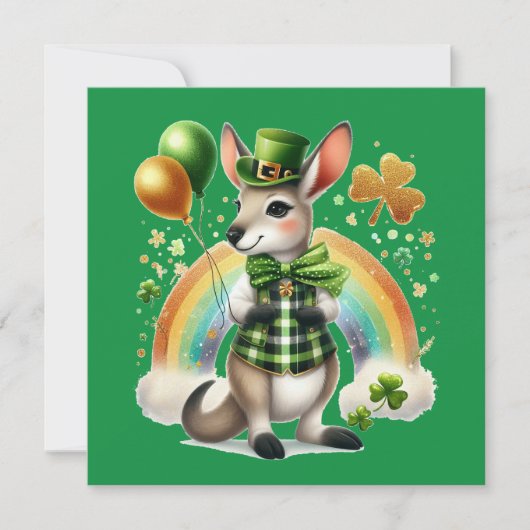 Joyeuse carte de la Saint-Patrick à Kangaroo Flat (Devant)