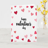 Joyeuse carte de la Saint-Valentin avec cœurs dess (Fleur jaune)