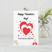 “Joyeuse carte de la Saint-Valentin – Message d'am (Debout devant)